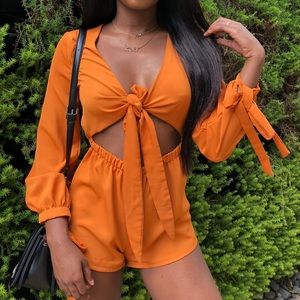 Orange romper